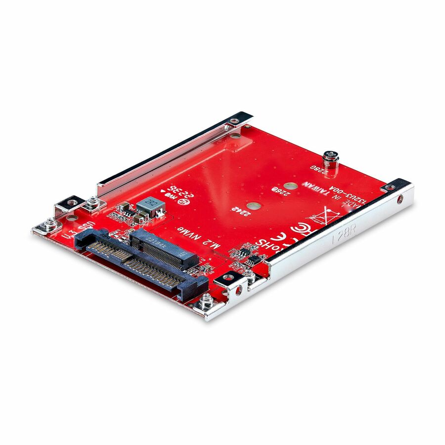 StarTech M.2 to U.3 Adapter, For M.2 NVMe SSDs, PCIe M.2 Drive to 2.5inch U.3 (SFF-TA-1001) Host Adapter/Converter, TAA Compliant