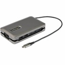 StarTech USB C Multiport Adapter, USB C to 4K 60Hz HDMI, 2-Port 10Gbps USB Hub, 100W Power Delivery Pass-through, GbE, SD/MicroSD, TAA