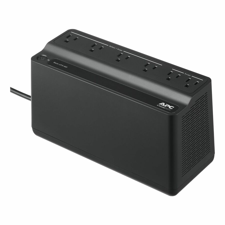 APC Back-UPS 450VA, 120V, 6 NEMA outlets (2 surge), Battery is not user replaceable