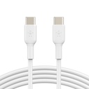 Belkin USB-C to USB-C Cable (2m / 6.6ft, White)