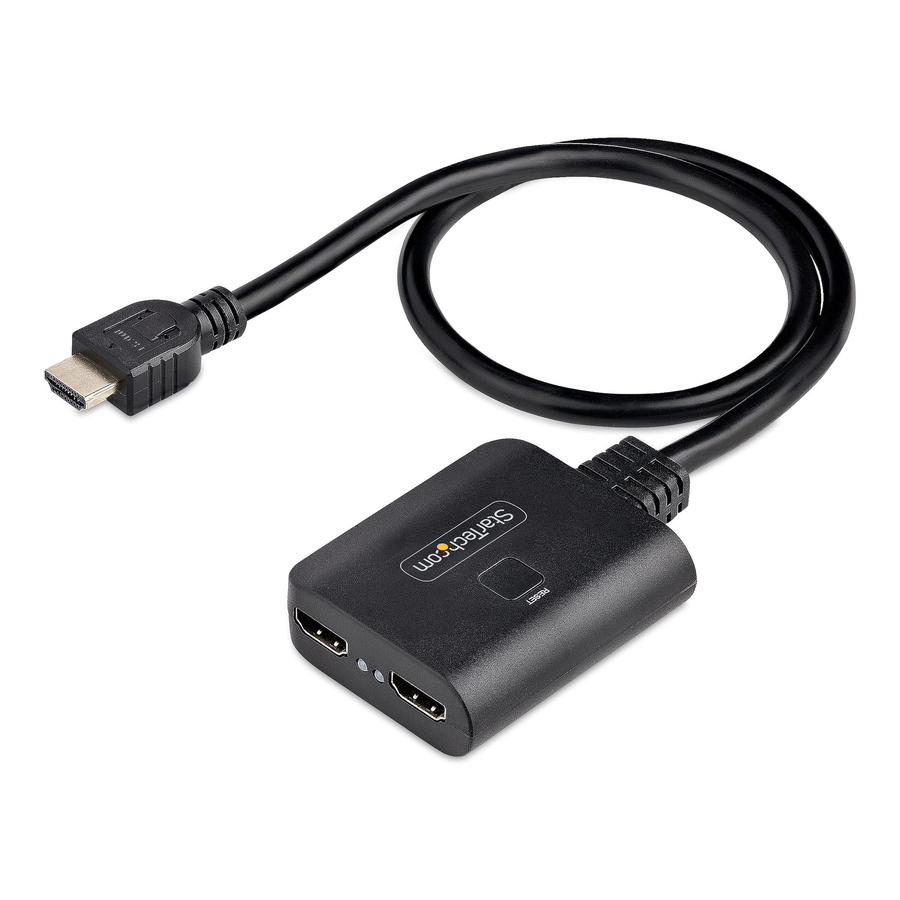 StarTech 2-Port HDMI Splitter, 4K 60Hz HDMI 2.0 Video, 4K HDMI Splitter 1 In 2 Out, 1x2 HDMI Display/Output Splitter, HDR/HDCP
