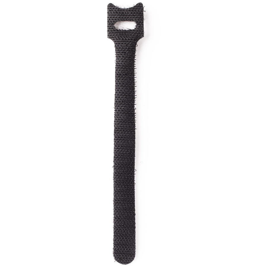 StarTech 6in (15cm) Hook and Loop Cable Ties, Black, Reusable Cable Straps, Adjustable and Flexible for Cable Management - 50 Pack