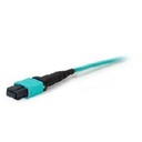 AddOn 1ft MPO (Female) Aqua OM3 Loopback Simplex PVC Fiber Patch Cable