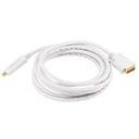 Monoprice 10ft 32AWG Mini DisplayPort to DVI Cable - White