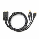 Rocstor Premium 6ft VGA to HDMI Converter Cable with Power and Audio Support M/M