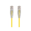 Monoprice SlimRun Cat6 28AWG UTP Ethernet Network Cable, 6-inch Yellow