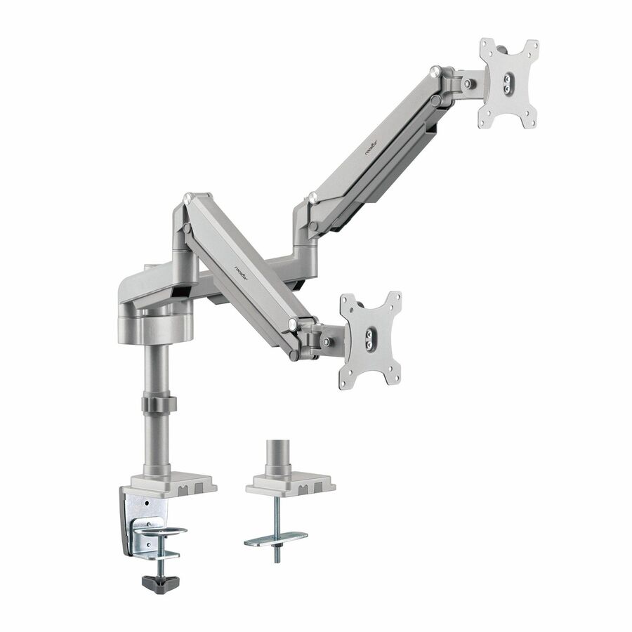 Rocstor ErgoReach Mounting Arm for LED Display, LCD Display, Monitor - Silver - Landscape/Portrait