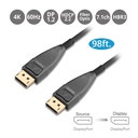 SIIG DisplayPort 1.4 Fiber Optical Cable - 30m