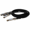 AddOn Arista Networks® CAB-D-4Q-200G-2-5M Compatible TAA Compliant 200GBase-CU QSFP-DD 200G to 4xQSFP28 50G NRZ Direct Attach Cable (Passive Twinax, 2.5m)