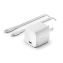 Belkin BoostCharge 30W USB-C GaN Wall Charger (USB-C to Lightning Cable included) - Power Adapter