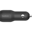 Belkin BoostCharge Dual USB-A Car Charger 24W + USB-A to USB-C Cable