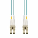 AddOn 1m LC to LC Aqua OM4 Duplex OFNR (Riser-Rated) TAA Fiber Patch Cable