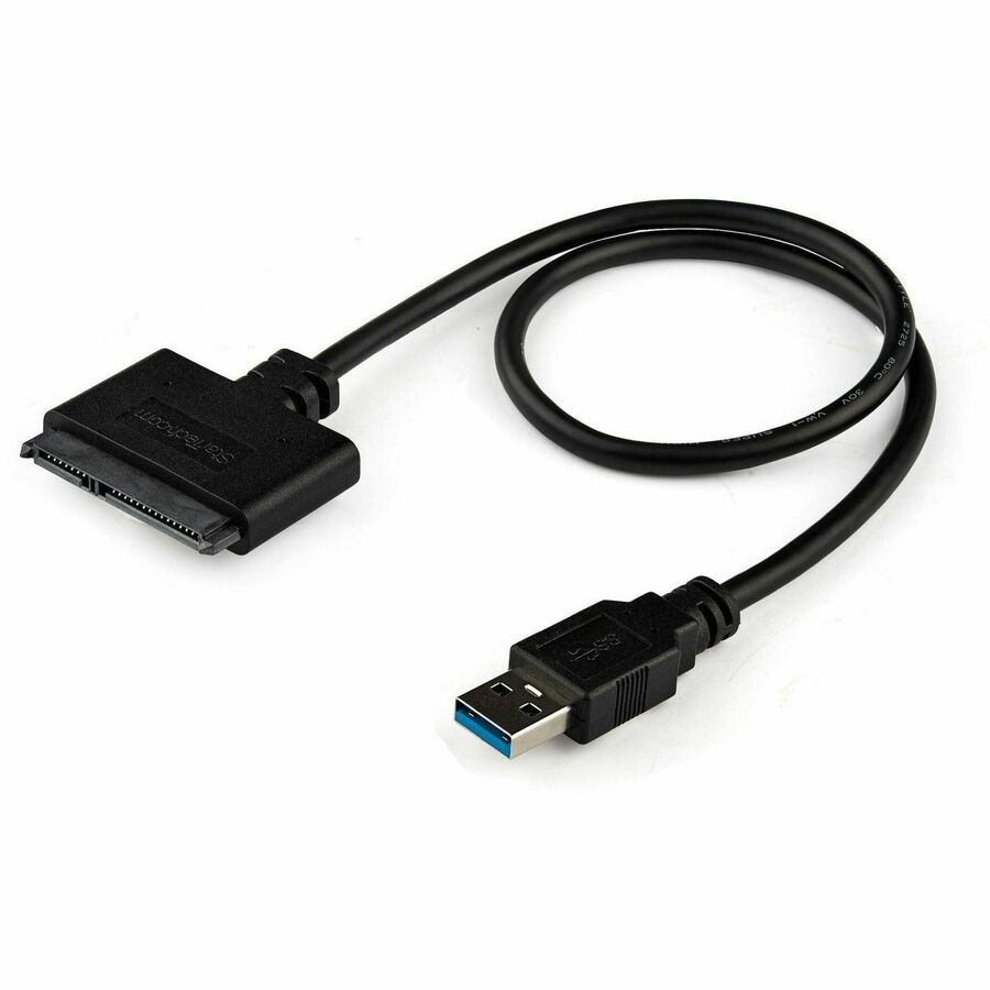 StarTech SATA to USB Cable, USB 5Gbps to 2.5in SATA I II III Hard Drive Adapter, External Converter for SSD or HDD Data Transfer