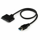 StarTech SATA to USB Cable, USB 5Gbps to 2.5in SATA I II III Hard Drive Adapter, External Converter for SSD or HDD Data Transfer