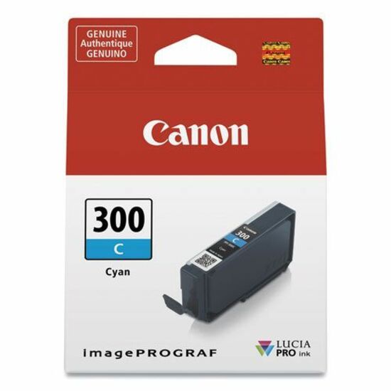 Canon LUCIA PRO PFI-300 Original Inkjet Ink Cartridge - Single Pack - Cyan - 1 Pack