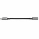 Rocstor Premium USB-C to Hi-Res 3.5mm Audio Adapter DAC 44.1/48/96KHz Sample Rate - 9.45" Mini-phone/USB-C Data Transfer Cable for Headphone, Headset, Speaker, Microphone, Computer, iPad - First End: 1 x USB Type C - Male - Second End: 1 x 6-pin Mini-phone Audio - Female - Black - 1