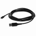 AddOn 3m (9.8ft) USB A 2.0 Male to Lightning Male Sync and Charge Black Cable