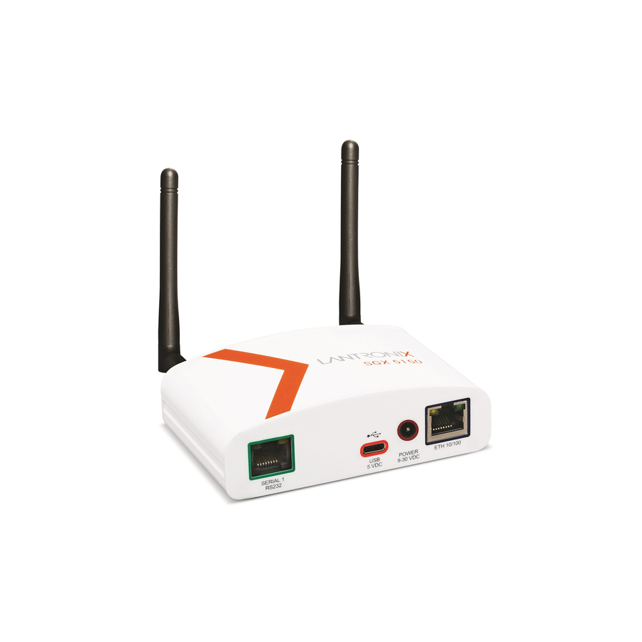 Lantronix SGX 5150 Wireless IoT Gateway, 802.11a/b/g/n/ac, 1xRS232 (RJ45), USB, 10/100 Ethernet, US Model