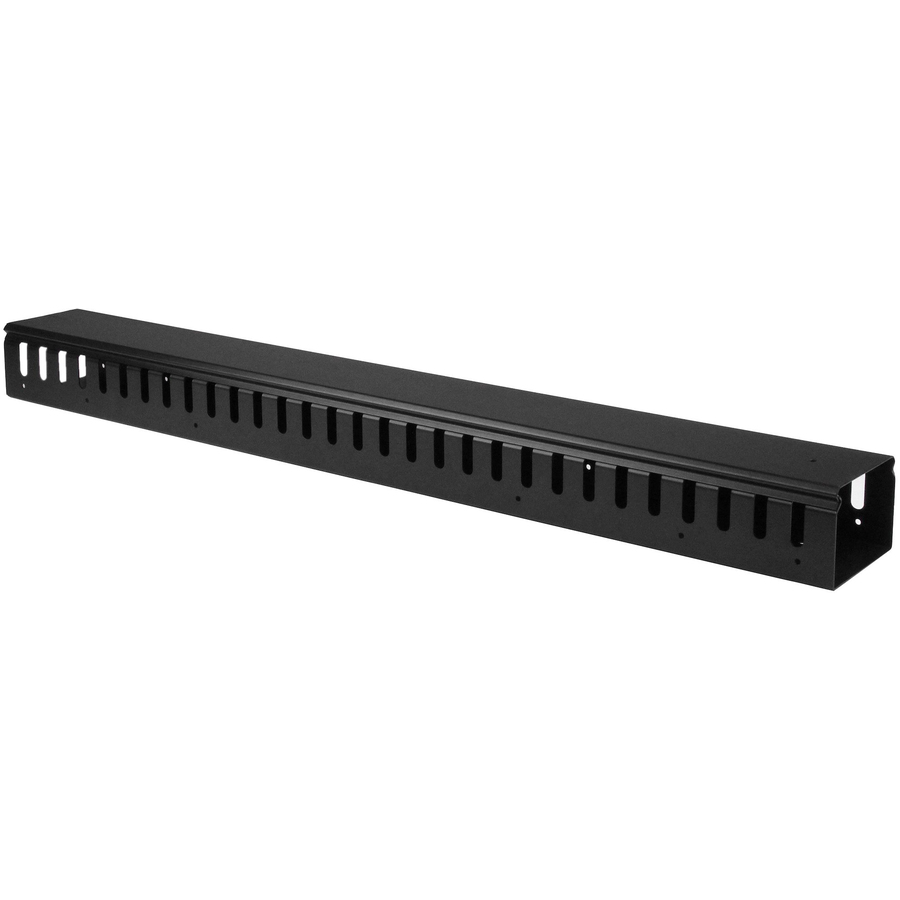 StarTech Vertical Cable Organizer with Finger Ducts - Vertical Cable Management Panel - Rack-Mount Cable Raceway - 20U - 3 ft.