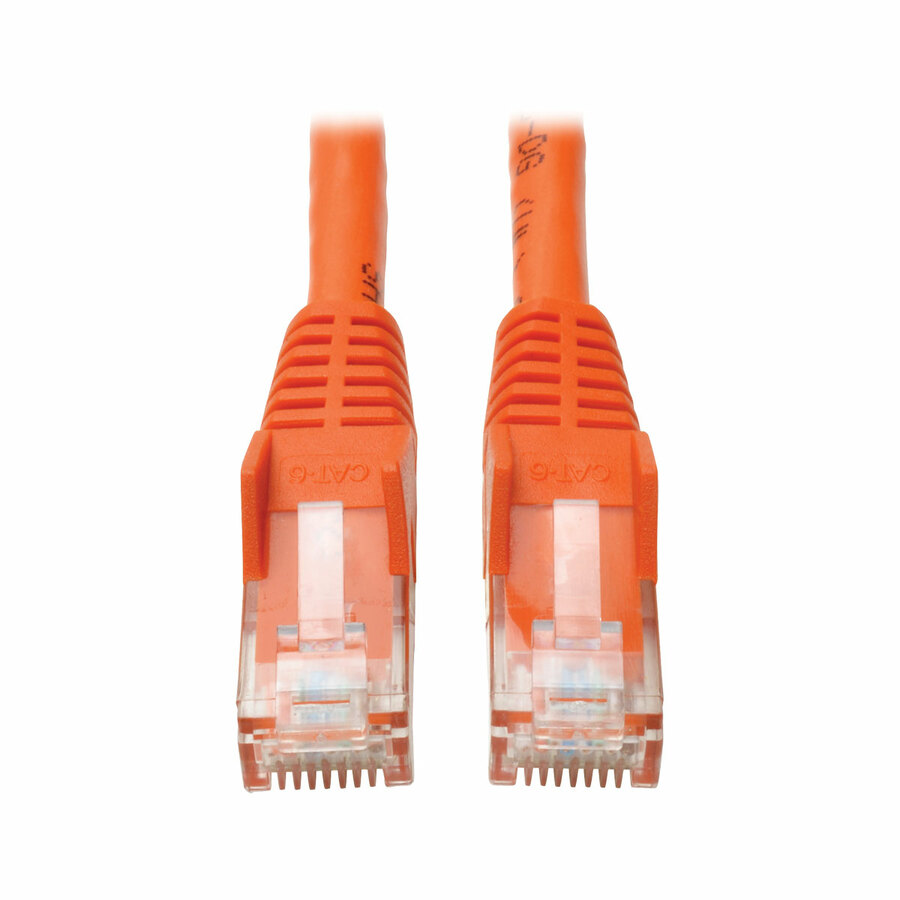 Tripp Lite by Eaton Cat6 Gigabit Snagless Molded (UTP) Ethernet Cable (RJ45 M/M) PoE Orange 35 ft. (10.67 m)