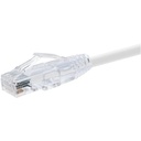 Unirise ClearFit Cat.6 Patch Network Cable - 30 ft Category 6 Network Cable for Network Device - First End: 1 x RJ-45 Network - Male - Second End: 1 x RJ-45 Network - Male - Patch Cable - White