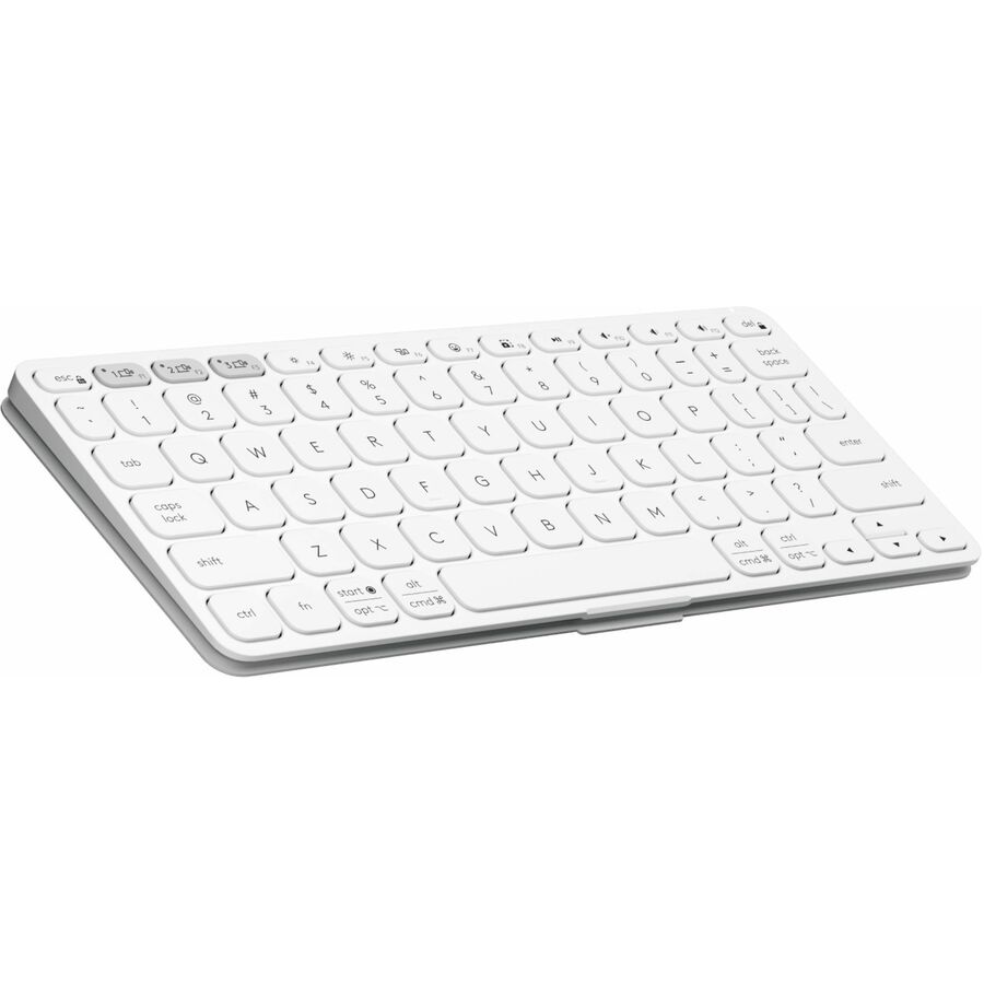 Logitech Keys-To-Go 2 Portable Bluetooth Keyboard for Tablet With Built-in Cover, Slim and Compact Wireless Keyboard for Windows, Android, Linux, iPad, iPhone, Mac, Apple TV (Pale Grey)