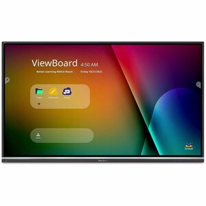 ViewSonic IFP7550 75 Inch ViewBoard 4K Interactive Flat Panel Display with 20-Point Touch, Integrated Microphone and HDMI, RJ45 - ViewBoard IFP7550 - 4K UHD Multi-Touch Interactive Display with Integrated Software - 350 cd/m2 - 75"