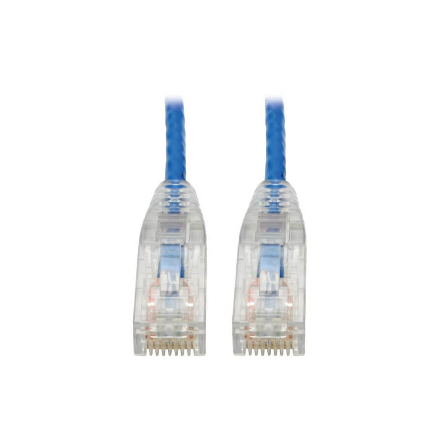 Tripp Lite by Eaton Cat6 Gigabit Snagless Slim UTP Ethernet Cable (RJ45 M/M) PoE Blue 7 ft. (2.13 m)