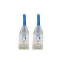 Tripp Lite by Eaton Cat6 Gigabit Snagless Slim UTP Ethernet Cable (RJ45 M/M) PoE Blue 7 ft. (2.13 m)
