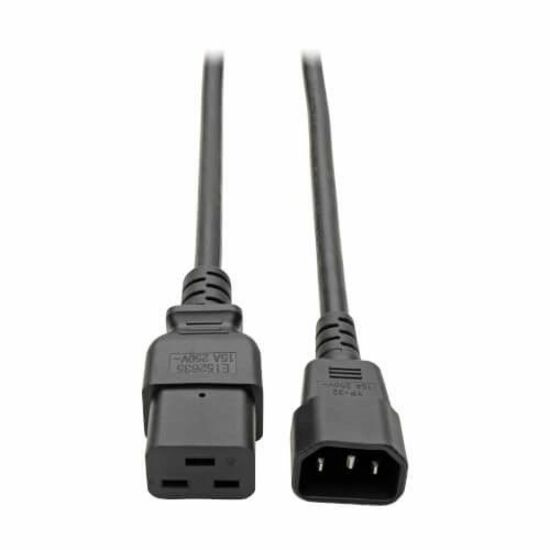 Eaton Tripp Lite Series Power Cord, C14 to C21 - Heavy-Duty, 15A, 250V, 14 AWG, 2 ft. (0.6 m), Black