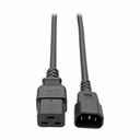 Eaton Tripp Lite Series Power Cord, C14 to C21 - Heavy-Duty, 15A, 250V, 14 AWG, 2 ft. (0.6 m), Black