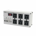 Tripp Lite by Eaton Isobar 6-Outlet Surge Protector 6 ft. Cord with Right-Angle Plug 3330 Joules Diagnostic LEDs Metal Housing