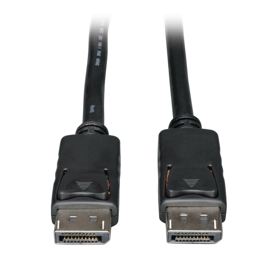 Eaton Tripp Lite Series DisplayPort 1.4 Cable with Latching Connectors, 8K (M/M), Black, 3 ft. (0.9m)