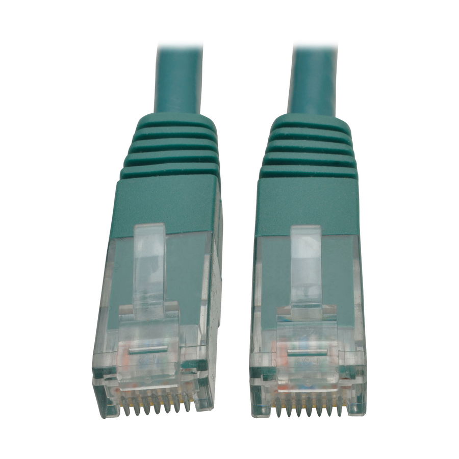 Tripp Lite by Eaton Cat6 Gigabit Molded (UTP) Ethernet Cable (RJ45 M/M) PoE Green 15 ft. (4.57 m)