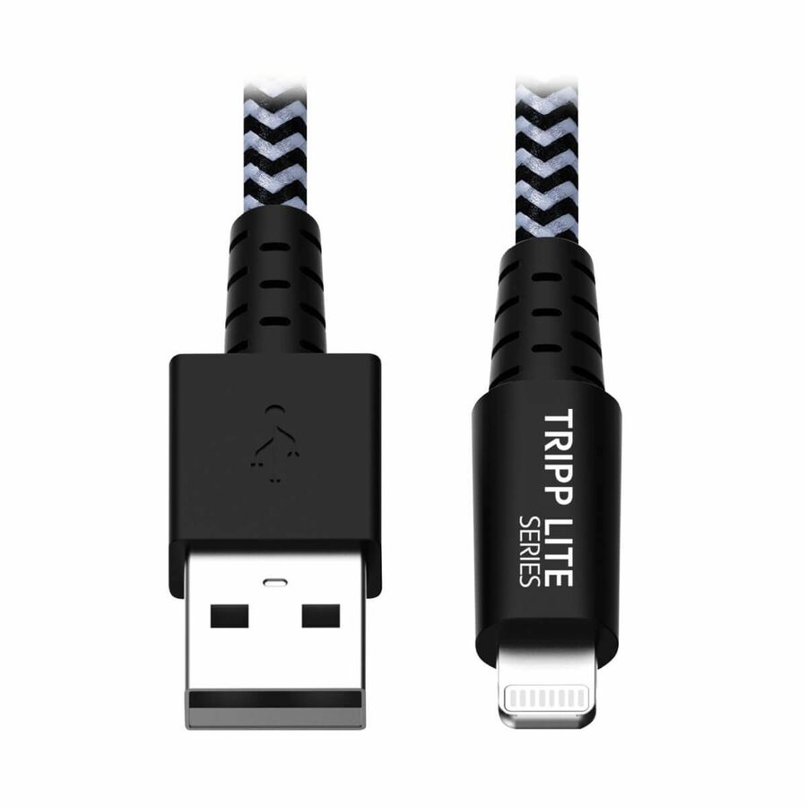 Eaton Tripp Lite Series Heavy-Duty USB-A to Lightning Sync/Charge Cable, MFi Certified - M/M, USB 2.0, 3 ft. (0.91 m)