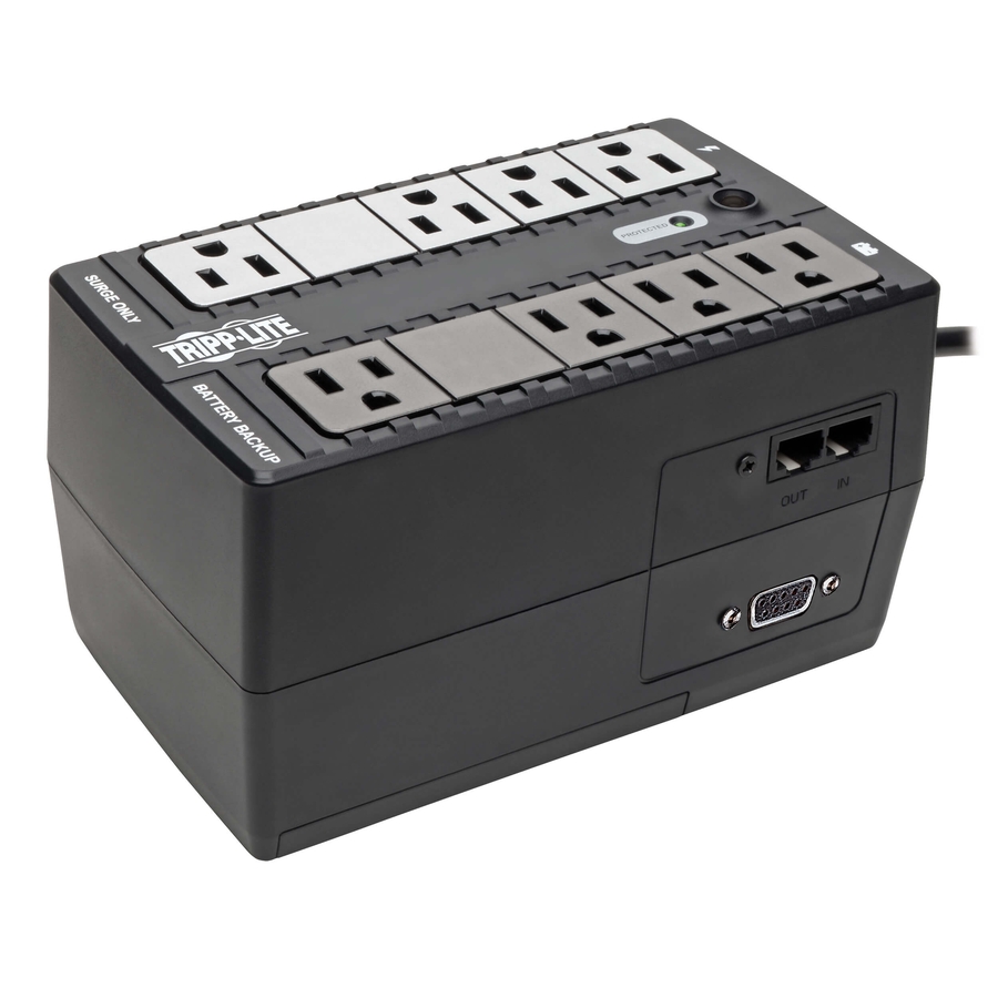 Tripp Lite by Eaton UPS 550VA 300W Standby UPS - 8 NEMA 5-15R Outlets 120V 50/60 Hz DB9 5-15P Plug Desktop/Wall Mount