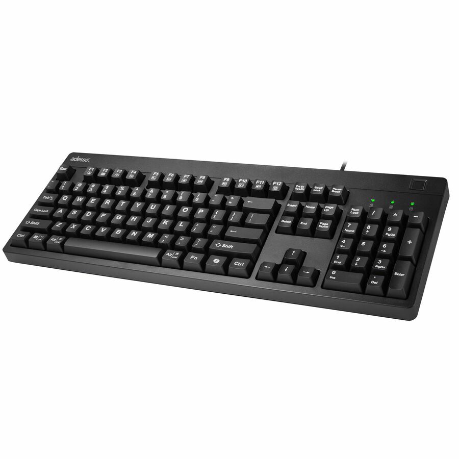 Adesso AKB-630FB Desktop Keyboard with Finger Print Reader (TAA Compliant)