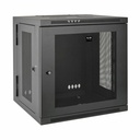 Tripp Lite by Eaton SmartRack 12U Low-Profile Switch-Depth Wall-Mount Small Rack Enclosure Hinged Back