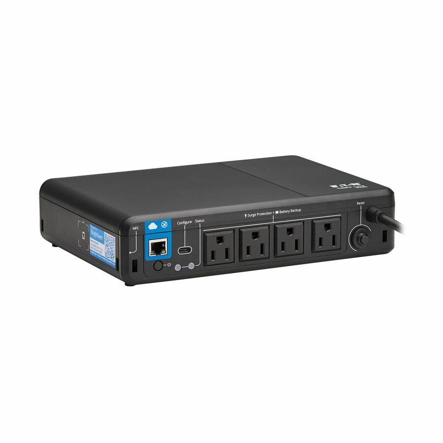 Eaton Tripp Lite Series 600VA 300W 120V Standby Cloud-Connected UPS with Remote Monitoring - 4 NEMA 5-15R Outlets (Surge + Battery Backup), 5-15P Plug, Desktop