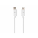 Monoprice Essential Apple MFi Certified Lightning to USB-C Charging Cable - 1.5ft, White