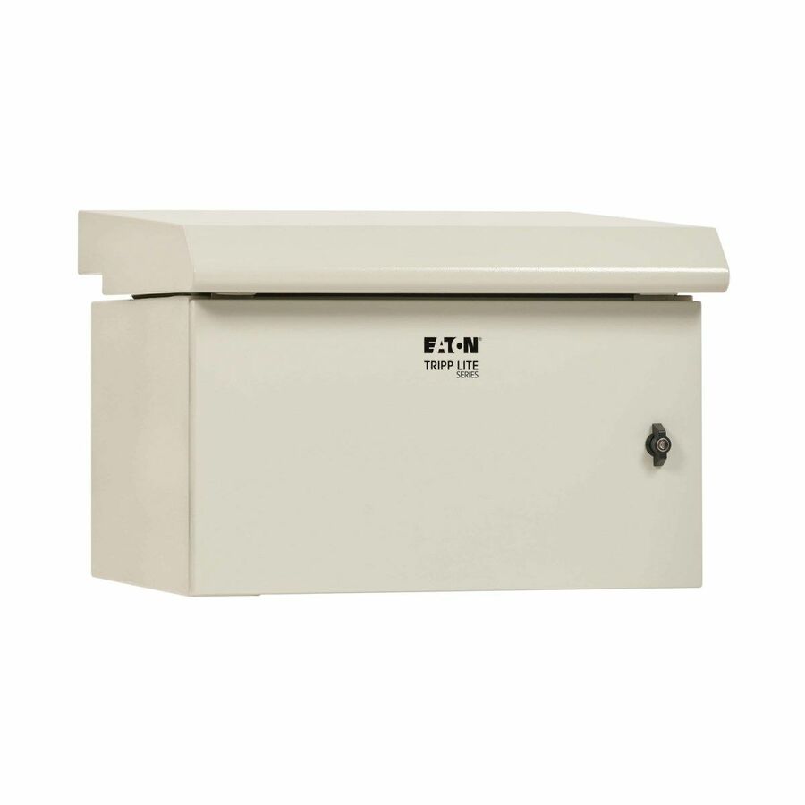 Tripp Lite by Eaton SmartRack Industrial Enclosure with Lock - NEMA 3R, Wall Mount, Metal Construction, Internal Fans, 20.5 in. Depth, 6U, Gray