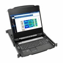 Tripp Lite by Eaton NetDirector 8-Port 1U Rack-Mount Console HDMI KVM Switch with 17 in. LCD and IP Remote Access Dual Rail