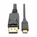 Eaton Tripp Lite Series USB-C to DisplayPort Active Adapter Cable (M/M), 4K 60 Hz, 6 ft. (1.8 m)