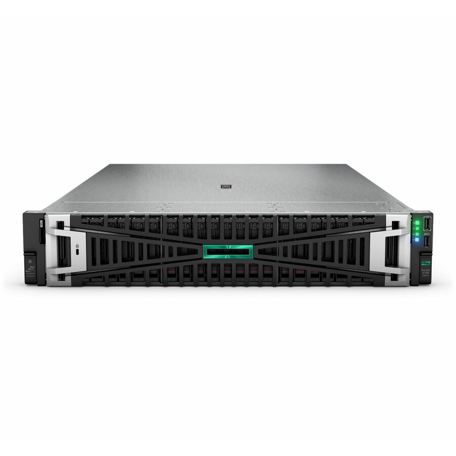 HPE ProLiant DL380 G11 2U Rack Server - 1 x Intel Xeon Gold 6530 2.10 GHz - 64 GB RAM - 1.92 TB SSD - (2 x 960GB) SSD Configuration - 12Gb/s SAS, Serial ATA/600, NVMe Controller