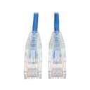 Eaton Tripp Lite Series Cat6 Gigabit Snagless Slim UTP Ethernet Cable (RJ45 M/M), PoE, Blue, 4 ft. (1.22 m)