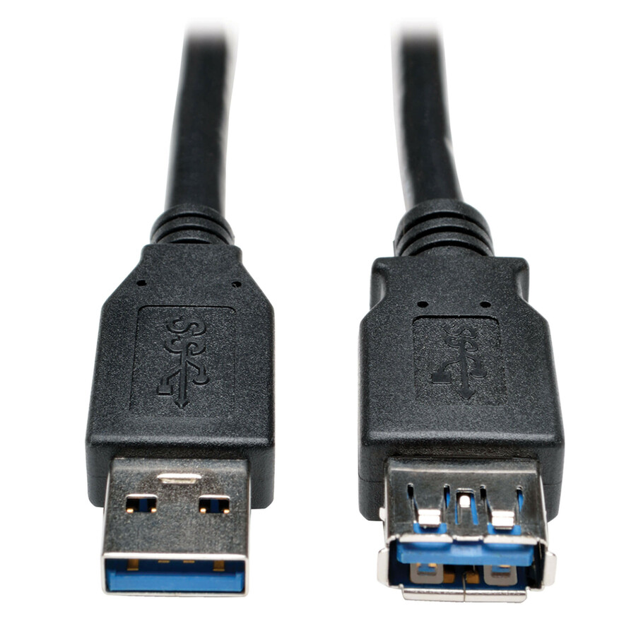 Eaton Tripp Lite Series USB 3.0 SuperSpeed Extension Cable - USB M/F, Black, 3 ft. (0.91 m)