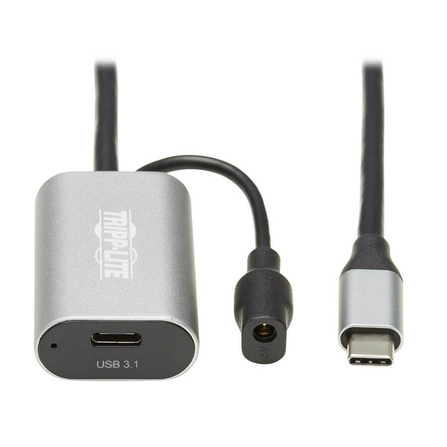 Tripp Lite by Eaton USB 3.2 Gen 1 Active Extension Cable - USB-C to USB-C (M/F) 5 Gbps Data Only 5 m (16.4 ft.)