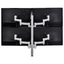 Atdec Modular AWMS-4-4675-H-S Desk Mount for Monitor, Flat Panel Display, Curved Screen Display - Silver