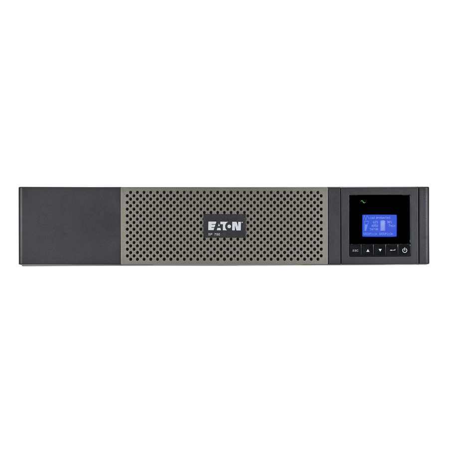 Eaton 5P UPS 750VA 600W 120V Line-Interactive UPS, 5-15P, 10x 5-15R Outlets, 16-Inch Depth, True Sine Wave, Cybersecure Network Card Option, 2U