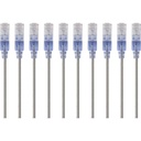 Monoprice 10-Pack, SlimRun Cat6A Ethernet Network Patch Cable, 10ft Gray